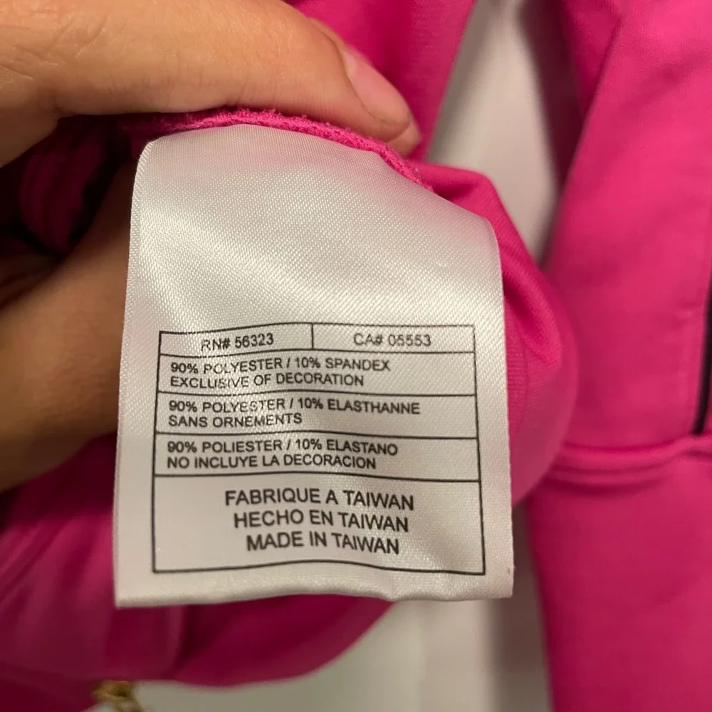 Nike Dri-FIT Womens Pink Full Zip Track Jacket Mock Neck Size M 1621